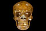 Realistic, Polished Mookaite Jasper Skull - Australia #116511-1